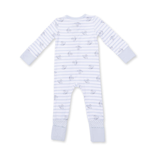 Airplane Stripe - Convertible Romper