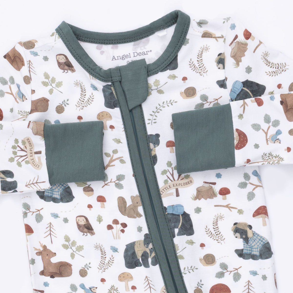 Southern Woodland Animals Green - Convertible Romper