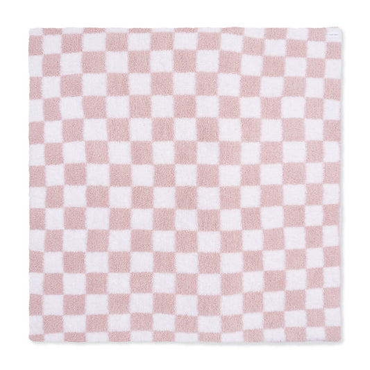 Chenille - Blush Checkerboard Blanket