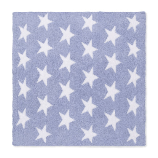 Chenille - Dusty Blue Star Blanket