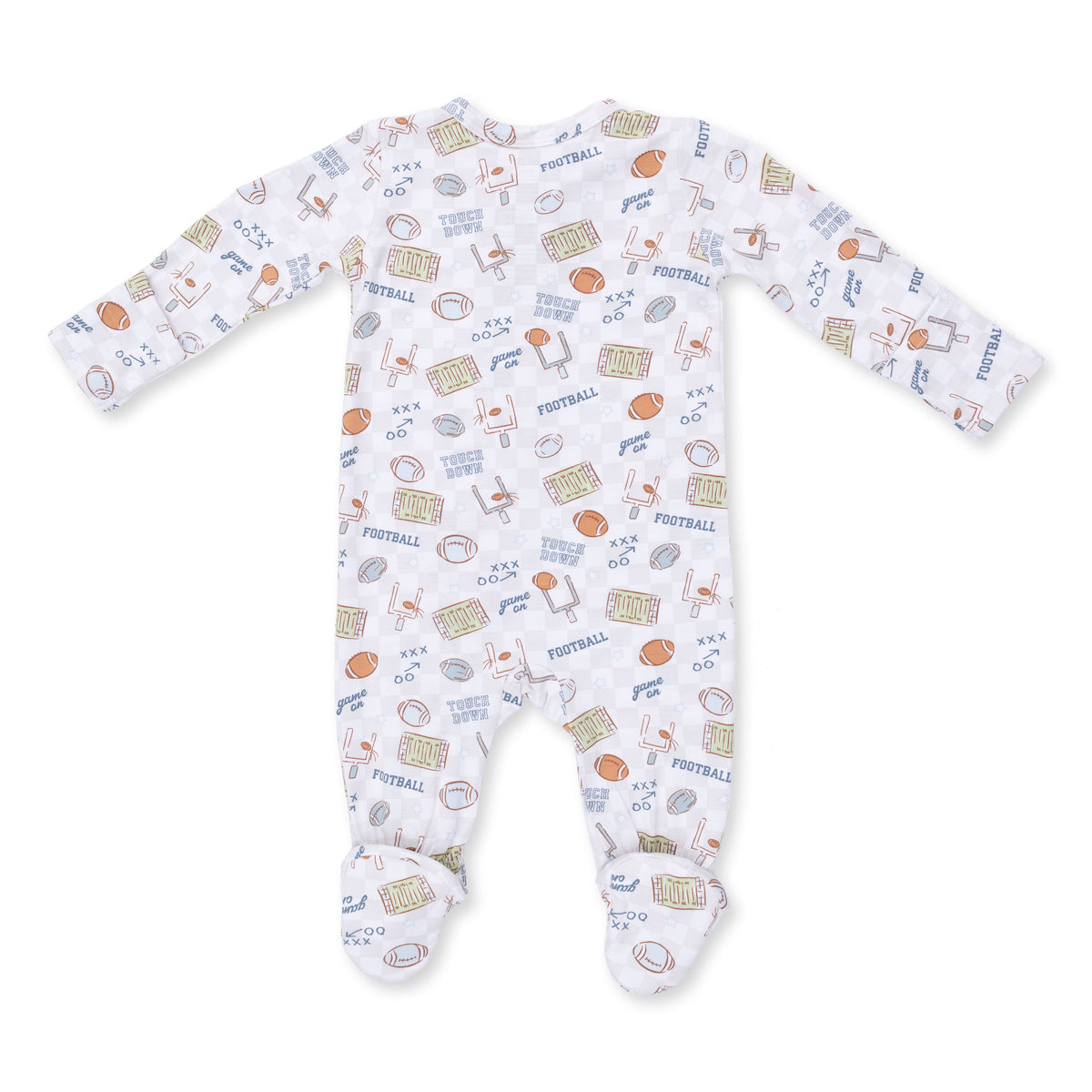 Football Check - 2 Way Zipper Footie