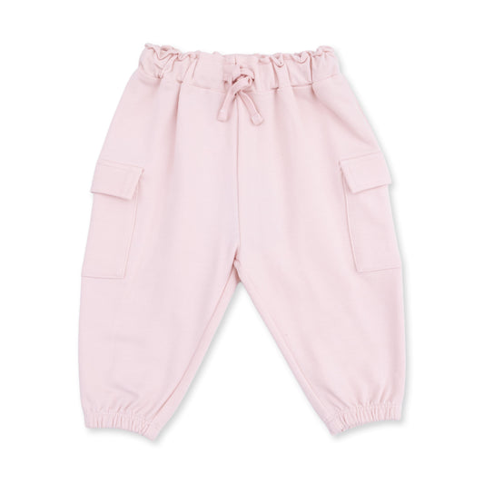 Solid Veiled Pink - Fashion Cargo Pants