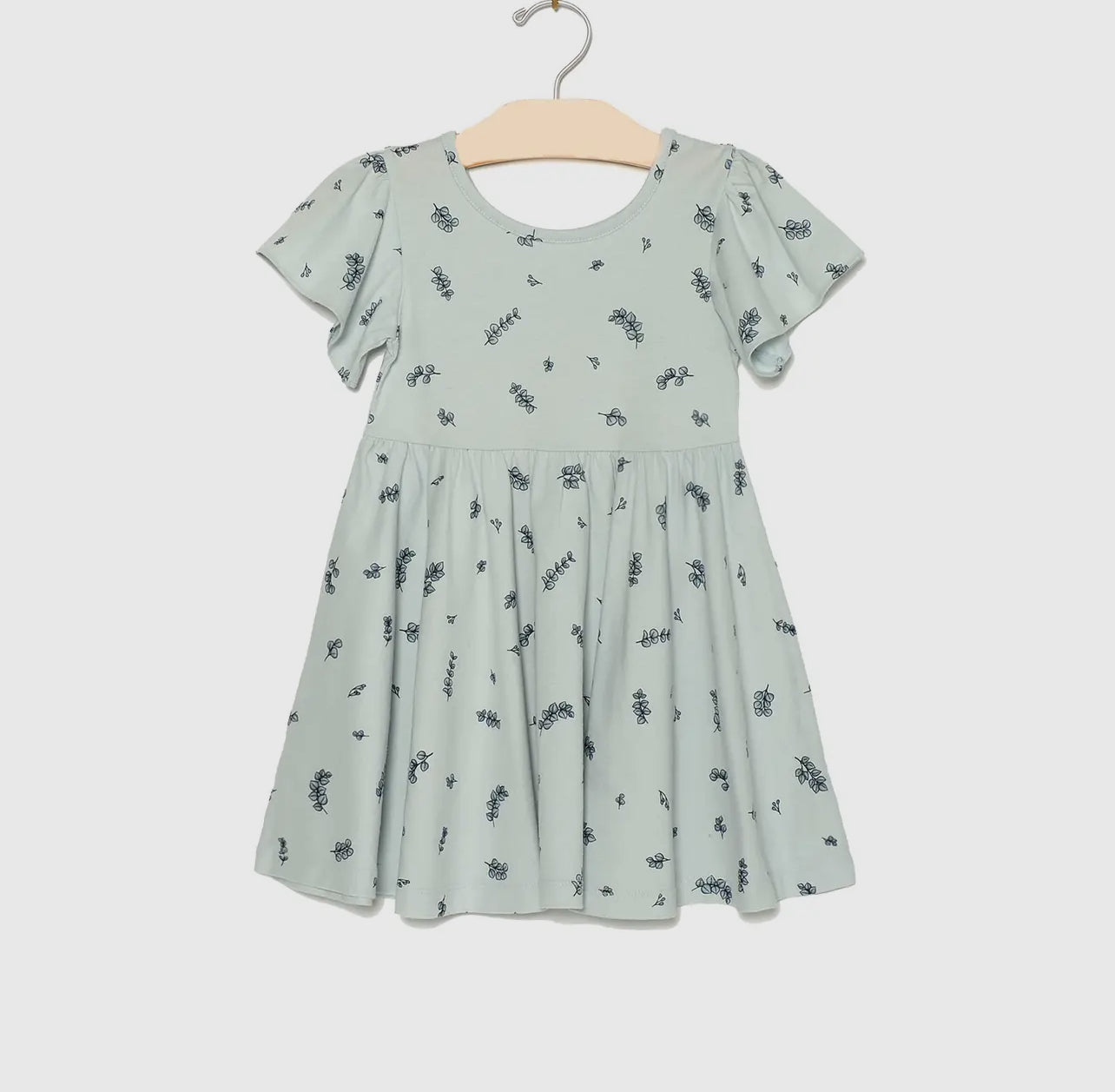 City Mouse Twirl Dress- Eucalyptus