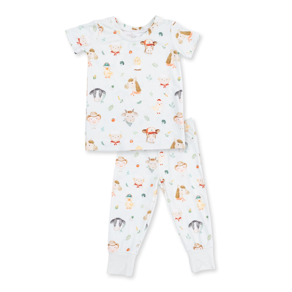 Baby Farm Faces - Short Sleeve Loungewear Set