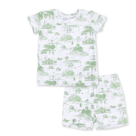 Golf Toile Green - Loungewear Short Set